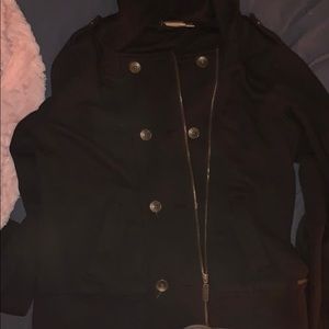 Black roxy bomber jacket juniors large